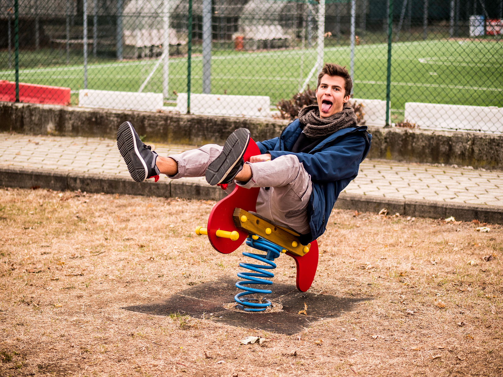 Adult at play