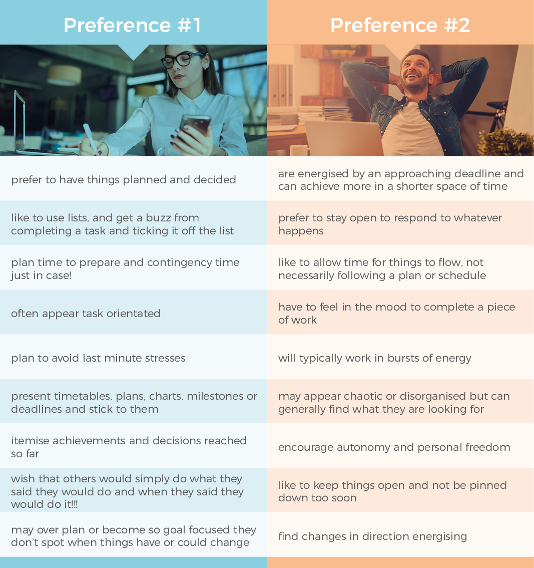 Myers Briggs Type Indicator Tool Preferences